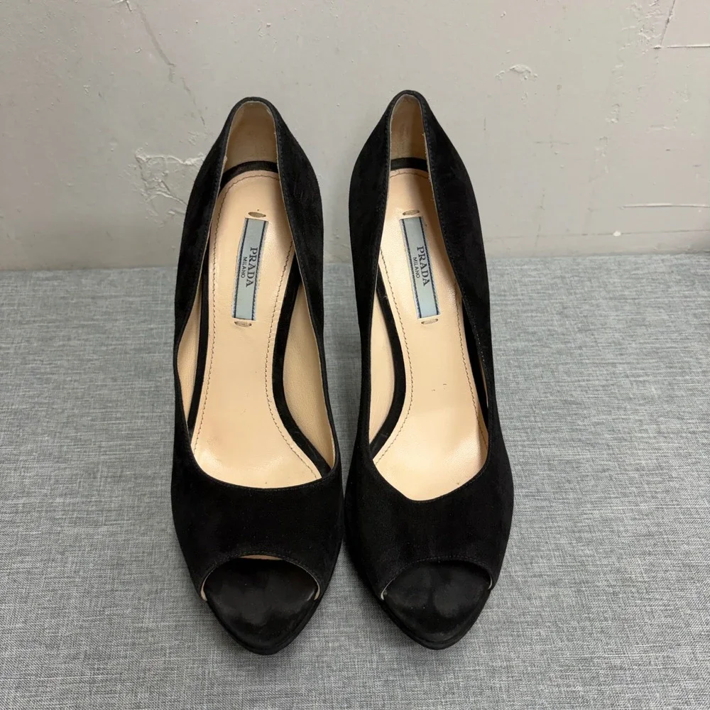 Prada peep toe